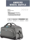 American tourister Ambero Trolley Duffle Cabin Bag (52 CM) - Genx Bags Online
