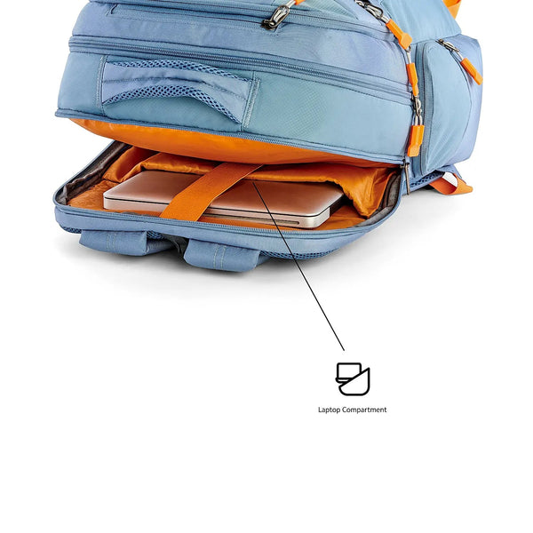 American tourister Brett Laptop Backpack 02 Blue Ink - Genx Bags Online