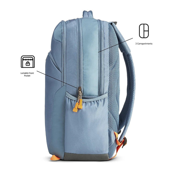 American tourister Brett Laptop Backpack 02 Lead - Genx Bags Online