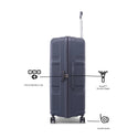 American tourister Kross Plus Spinner Hard Cabin Luggage bag (55 cm) Black - Genx Bags Online