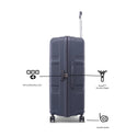 American tourister Kross Plus Spinner Large Suitcase Bag (79 cm) Black - Genx Bags Online