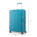 American tourister Kross Plus Spinner Large Suitcase Bag (79 cm) Green - Genx Bags Online