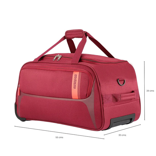 American tourister Tride Trolley Duffle Cabin Bag (55 cm) - Genx Bags Online