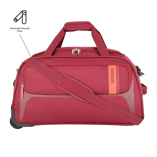 American tourister Tride Trolley Duffle Cabin Bag (55 cm) - Genx Bags Online