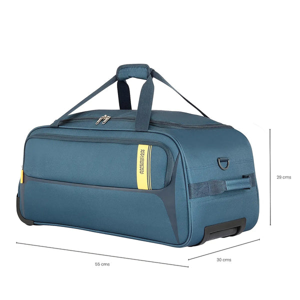 American tourister Tride Trolley Duffle Cabin Bag (55 cm) - Genx Bags Online
