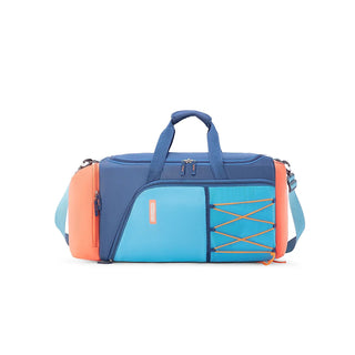American tourister Zino Duffle Medium Bag (62 cm) Blue Orange - Genx Bags Online