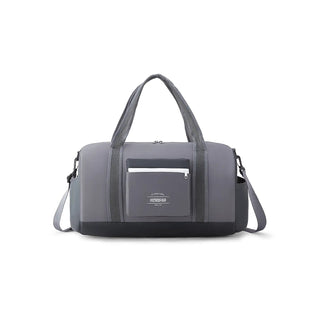 AMT Foldable Duffle (28 cm) Grey - Genx Bags Online
