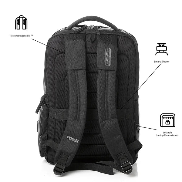 Anerican tourister Zork 2.0 Laptop Backpack 02 - Genx Bags Online