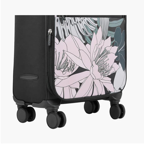 Genie Bahamas Soft Luggage- Black 57 CM - Genx Bags Online