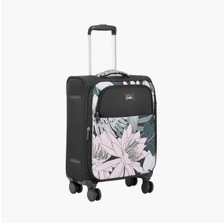 Genie Bahamas Soft Luggage- Black 57 CM - Genx Bags Online
