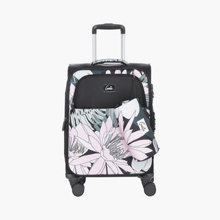 Genie Bahamas Soft Luggage- Black 68 CM - Genx Bags Online