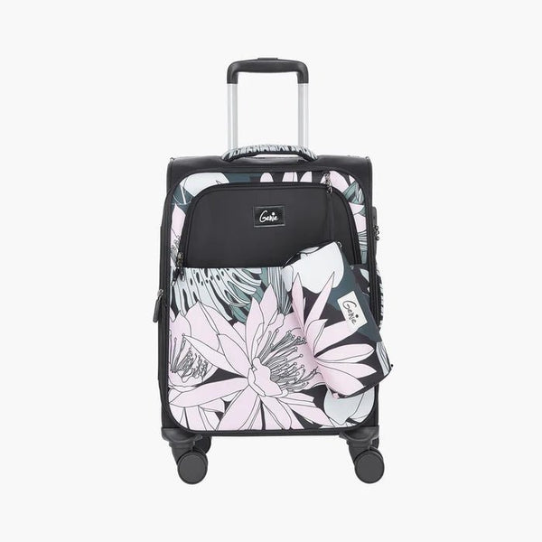 Genie Bahamas Soft Luggage- Black 68 CM - Genx Bags Online