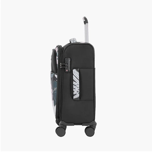Genie Bahamas Soft Luggage- Black 68 CM - Genx Bags Online