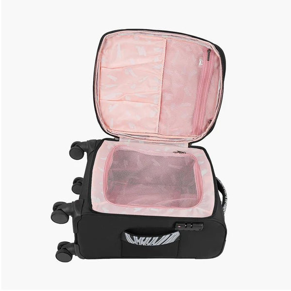 Genie Bahamas Soft Luggage- Black 68 CM - Genx Bags Online