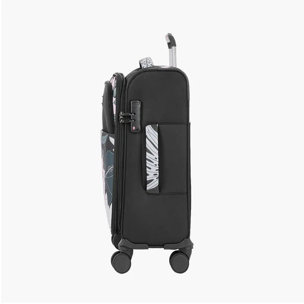 Genie Bahamas Soft Luggage- Black 79 CM - Genx Bags Online