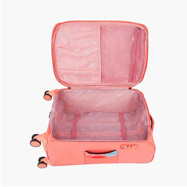 Genie Bahamas Soft Luggage- Coral 57 CM - Genx Bags Online