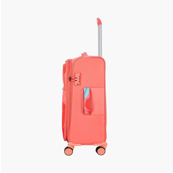 Genie Bahamas Soft Luggage- Coral 57 CM - Genx Bags Online