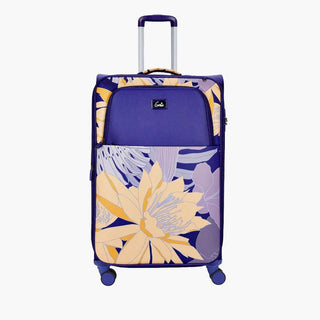 Genie Bahamas Soft Luggage- Purple 57 CM - Genx Bags Online