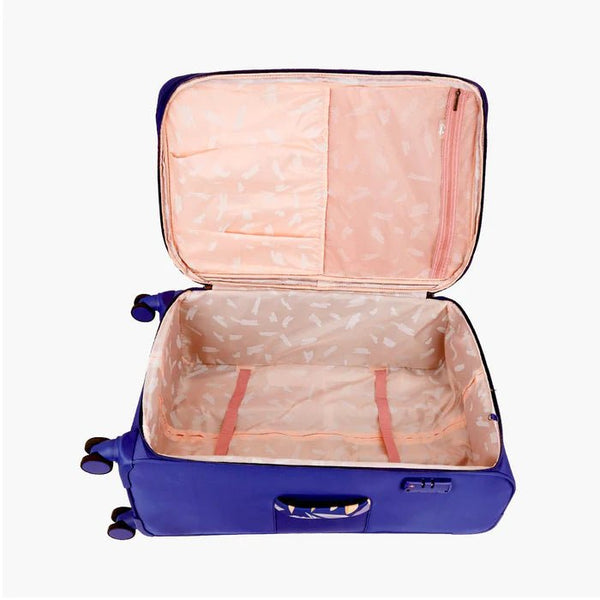 Genie Bahamas Soft Luggage- Purple 68 CM - Genx Bags Online