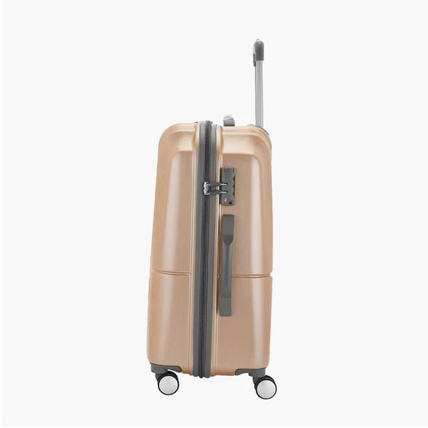 Genie Glam Hard Luggage- Gold 66 CM - Genx Bags Online