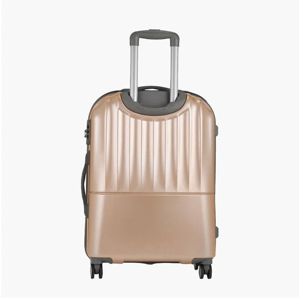 Genie Glam Hard Luggage- Gold 66 CM - Genx Bags Online