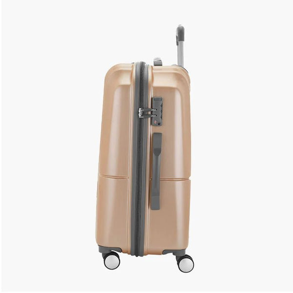 Genie Glam Hard Luggage- Gold 79 CM - Genx Bags Online