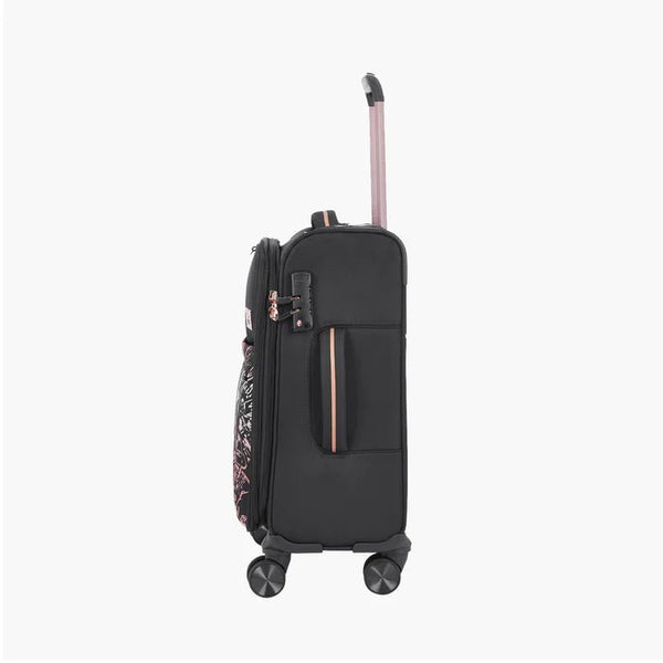 Genie Hazel Soft Luggage Cabin Bag 57 (CM) Black - Genx Bags Online