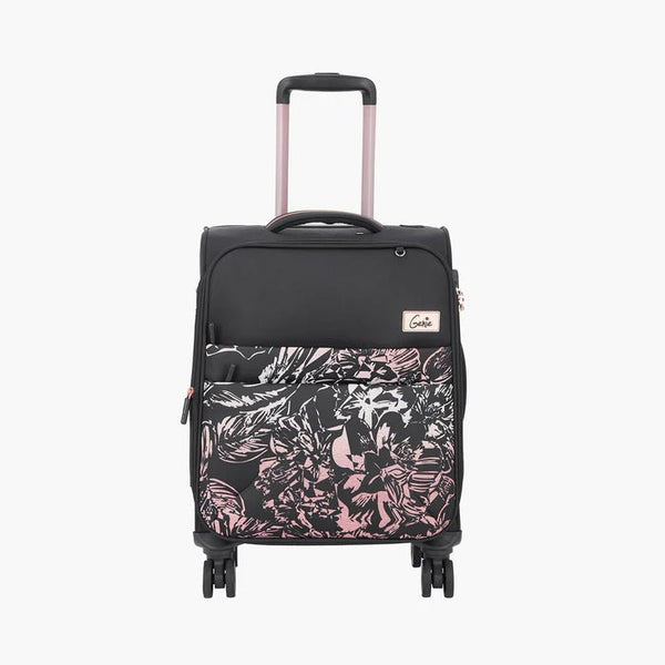 Genie Hazel Soft Luggage Cabin Bag 57 (CM) Black - Genx Bags Online
