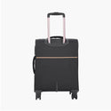 Genie Hazel Soft Luggage Cabin Bag 57 (CM) Black - Genx Bags Online