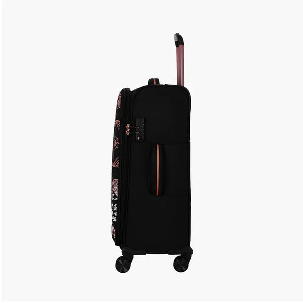 Genie Hazel Soft Luggage Medium Bag 68 (CM) Black - Genx Bags Online