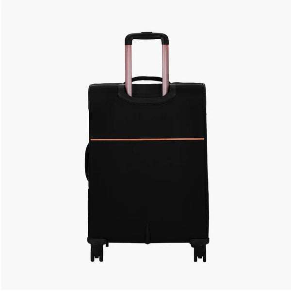 Genie Hazel Soft Luggage Medium Bag 68 (CM) Black - Genx Bags Online