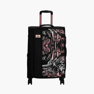 Genie Hazel Soft Luggage Medium Bag 68 (CM) Black - Genx Bags Online
