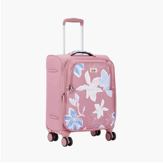 Genie Lily Soft Luggage Cabin Bag 57 (CM) Pink - Genx Bags Online