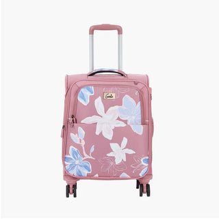 Genie Lily Soft Luggage Cabin Bag 57 (CM) Pink - Genx Bags Online