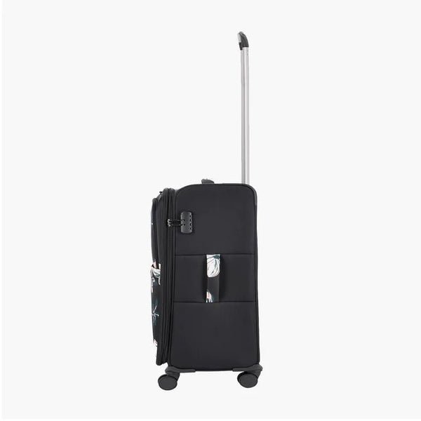 Genie Lily Soft Luggage Large Bag 79 (CM) Black - Genx Bags Online