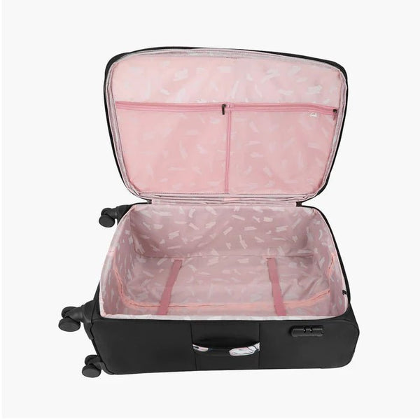 Genie Lily Soft Luggage Large Bag 79 (CM) Black - Genx Bags Online