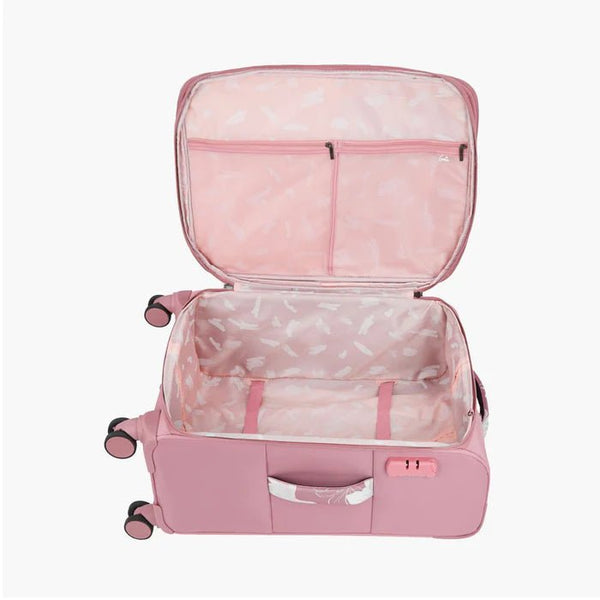 Genie Lily Soft Luggage Large Bag 79 (CM) Pink - Genx Bags Online