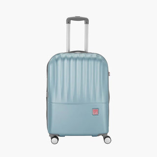 Genie Palm Hard Luggage- Pearl Blue 55 CM - Genx Bags Online
