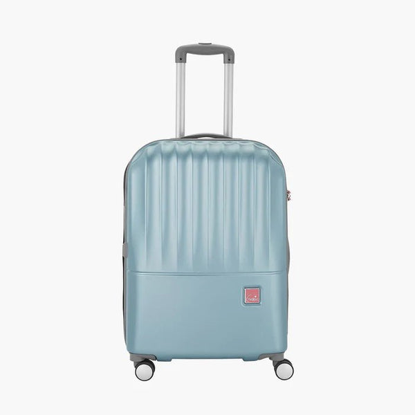 Genie Palm Hard Luggage- Pearl Blue 55 CM - Genx Bags Online