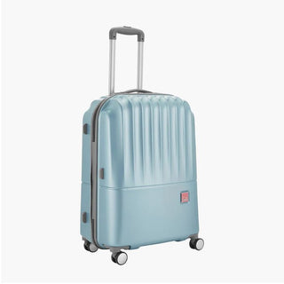 Genie Palm Hard Luggage- Pearl Blue 55 CM - Genx Bags Online