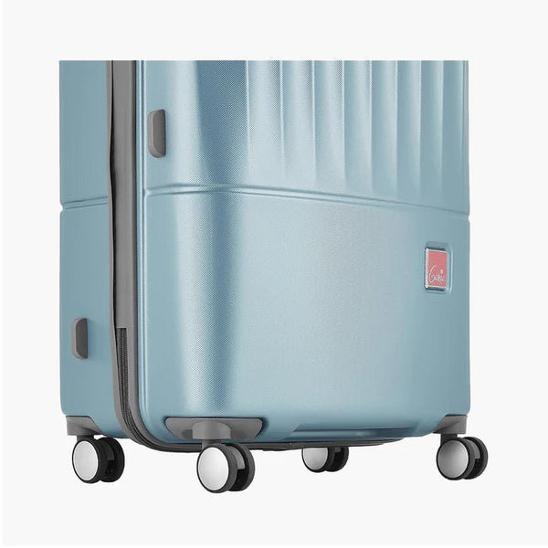 Genie Palm Hard Luggage- Pearl Blue 66 CM - Genx Bags Online