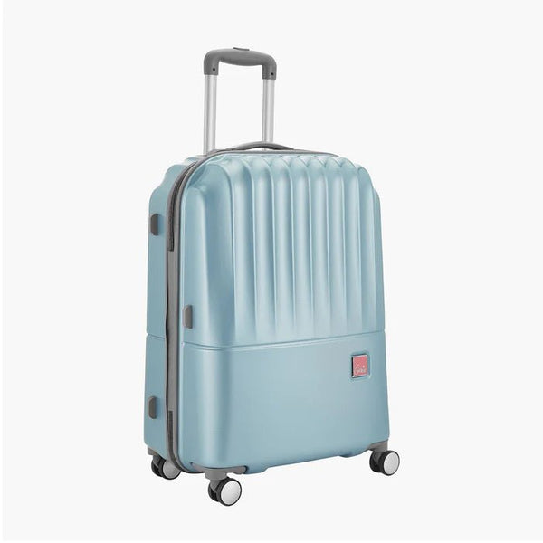 Genie Palm Hard Luggage- Pearl Blue 66 CM - Genx Bags Online