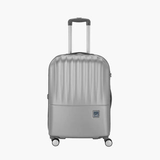 Genie Palm Hard Luggage- Silver 55 CM - Genx Bags Online