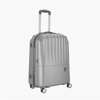 Genie Palm Hard Luggage- Silver 55 CM - Genx Bags Online