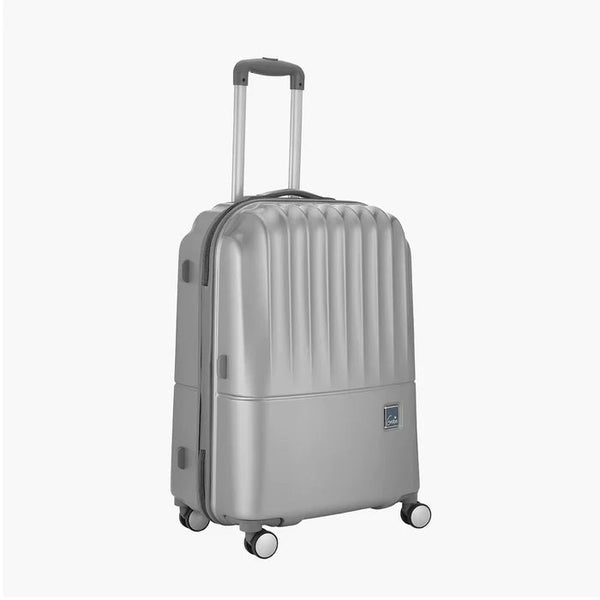Genie Palm Hard Luggage- Silver 55 CM - Genx Bags Online