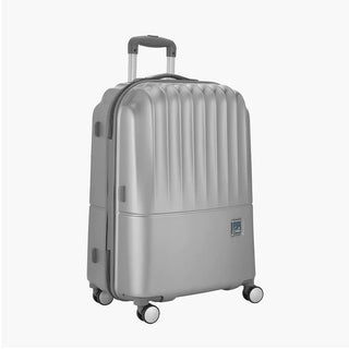 Genie Palm Hard Luggage- Silver 79 CM - Genx Bags Online