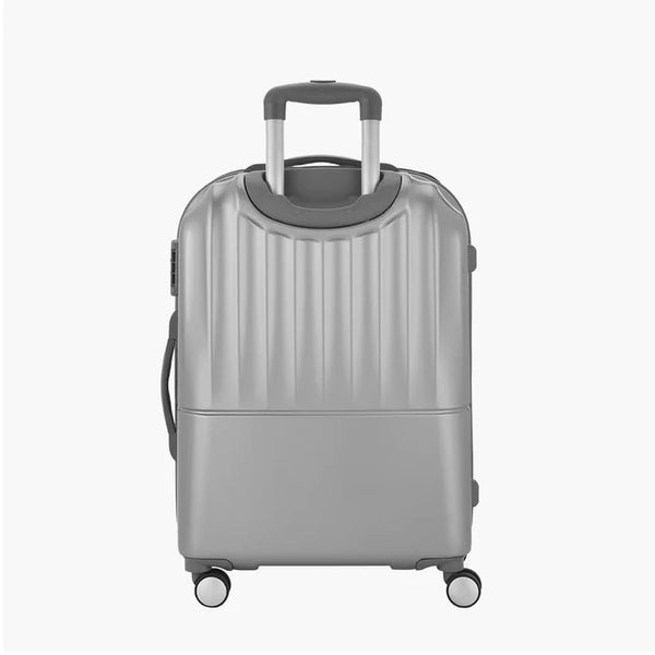 Genie Palm Hard Luggage- Silver 79 CM - Genx Bags Online