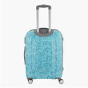 Genie Rose Hard Luggage- Cyan 55 CM - Genx Bags Online