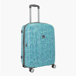 Genie Rose Hard Luggage- Cyan 55 CM - Genx Bags Online