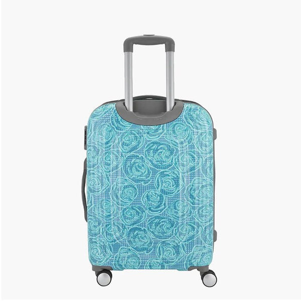 Genie Rose Hard Luggage- Cyan 66 CM - Genx Bags Online